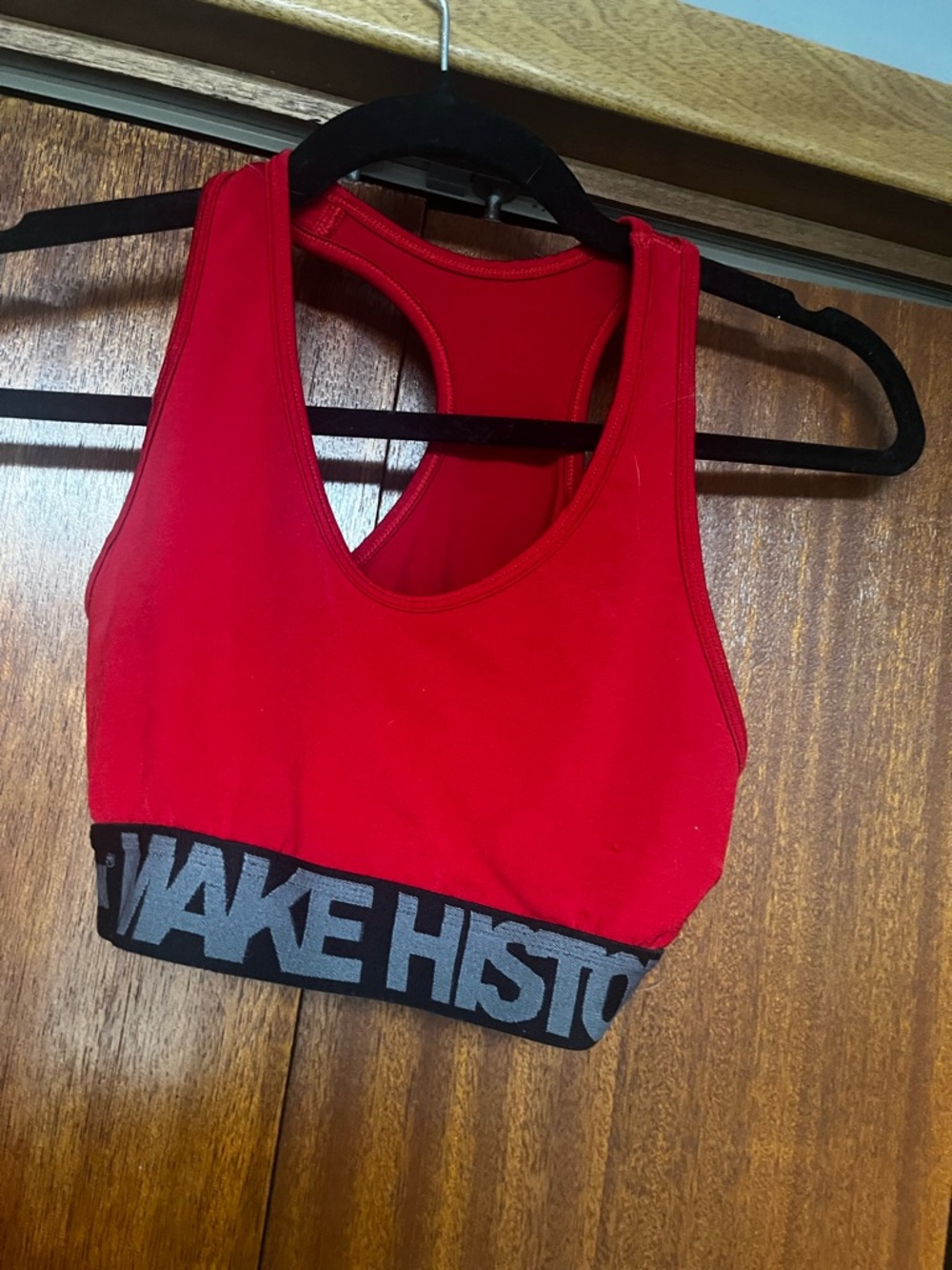 Flag Nor Fail red sports bra